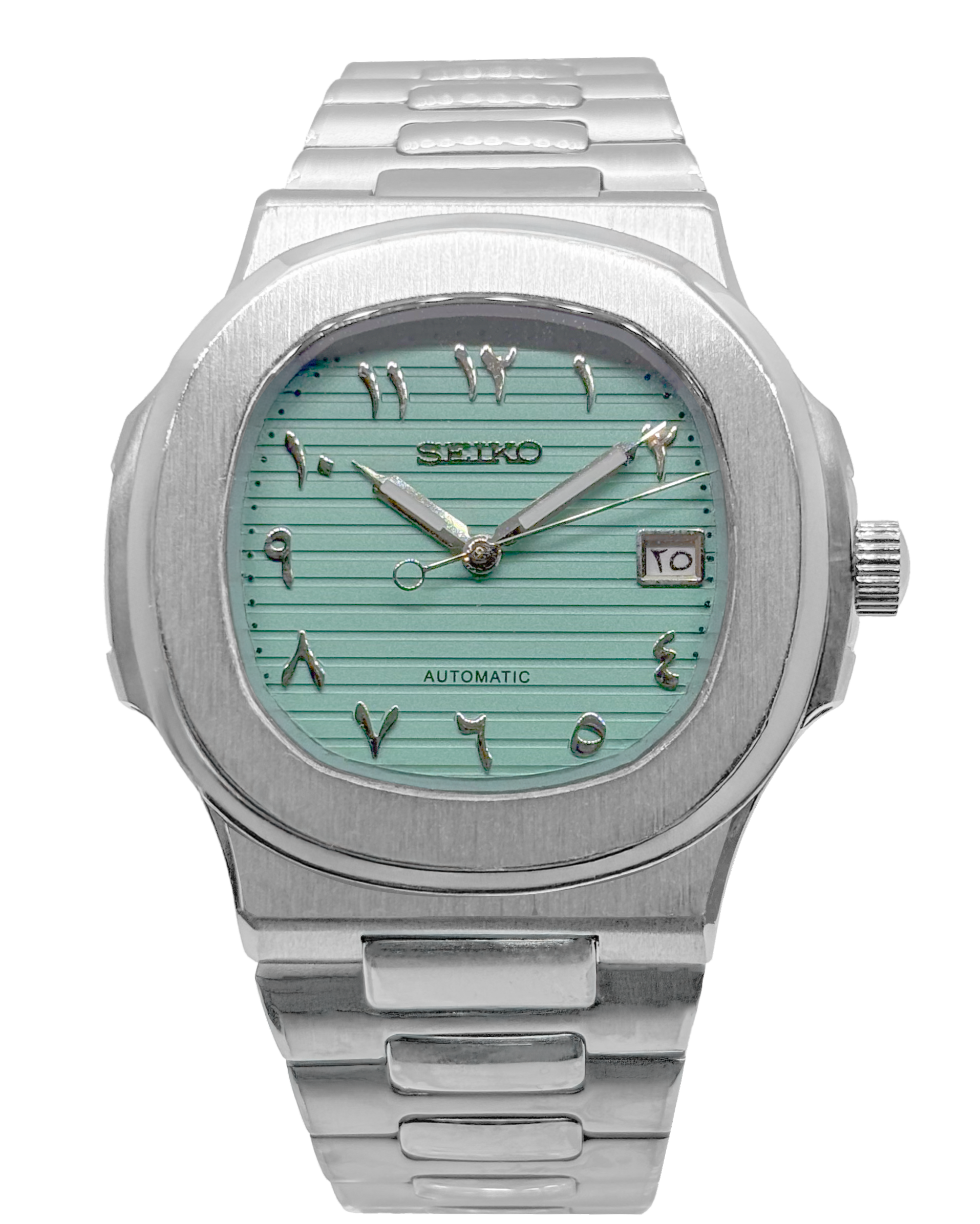 Nautilus Arabic - MOD Seiko (Tiffany Green)