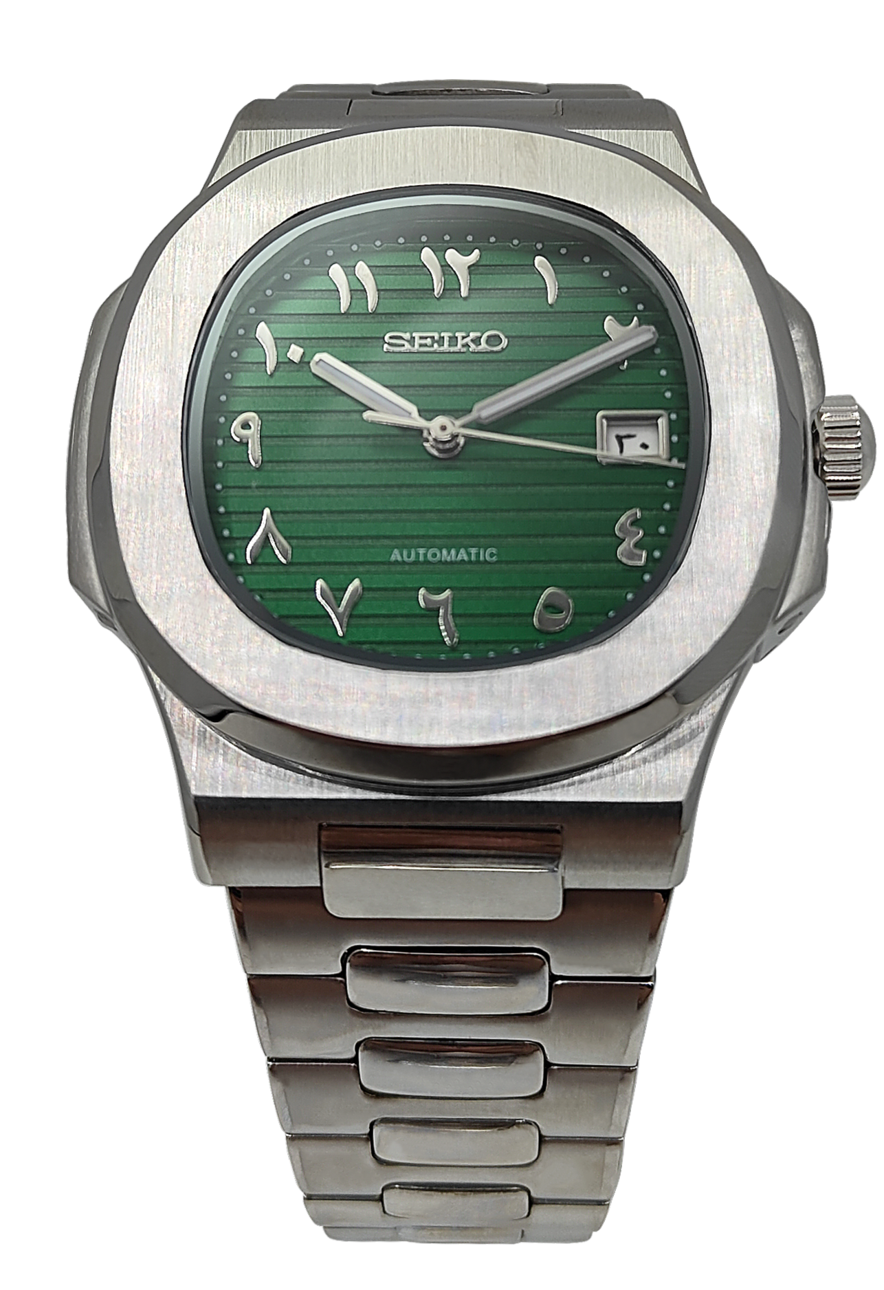 Nautilus Arabic - MOD Seiko (Green)